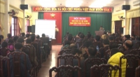 UBND huyện Hải Hậu tổ chức hội nghị bàn giao Trang thông tin điện tử cho 27 xã, thị trấn trong huyện. 
